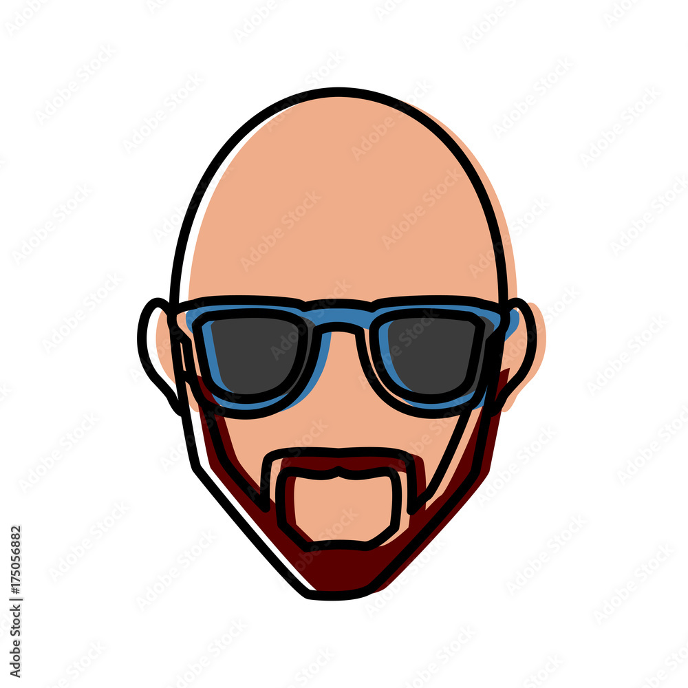 Man with glasses icon vector illustration graphic design Man with glasses icon vector illustration graphic design