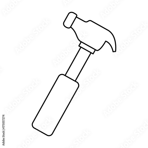 hammer tool isolated icon