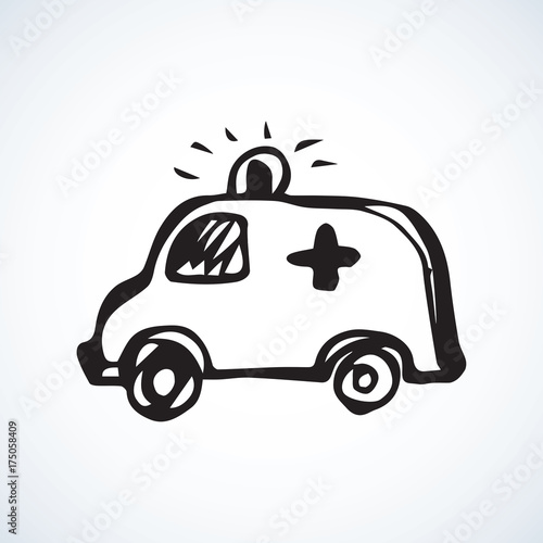Ambulance. Vector drawing