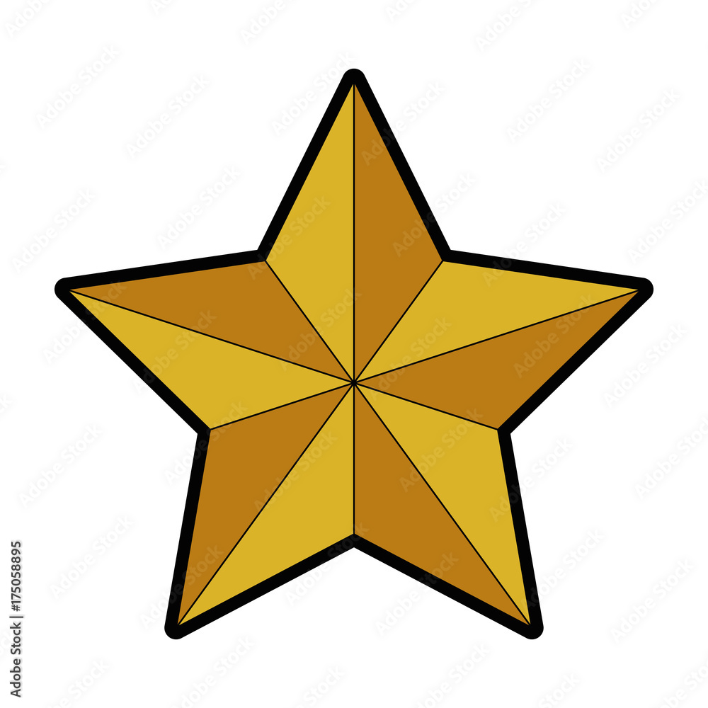 star emblem isolated icon star emblem isolated icon