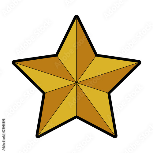 star emblem isolated icon