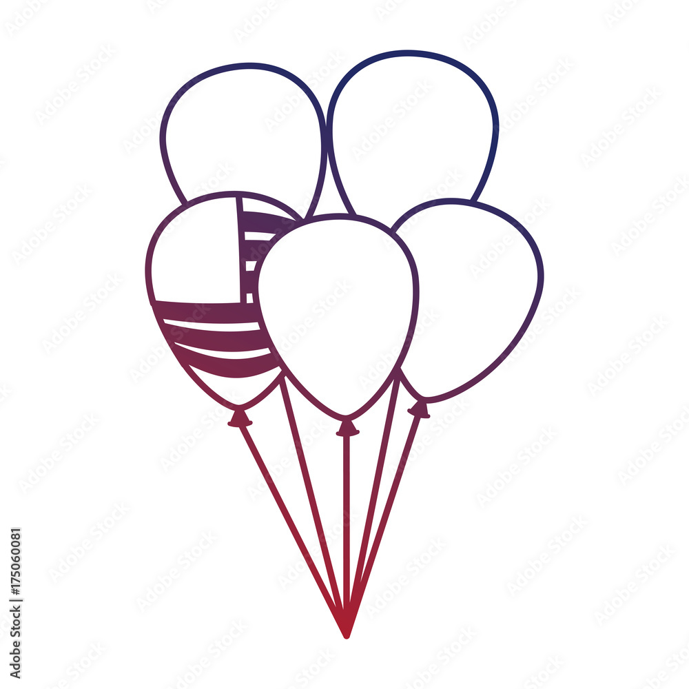 united states of america balloons celebration united states of america balloons celebration