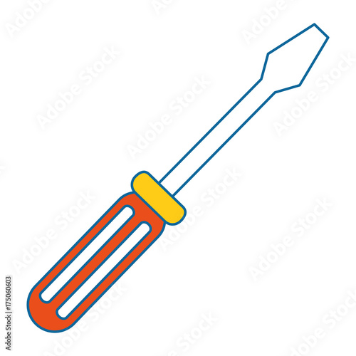 screwdriver tool isolated icon