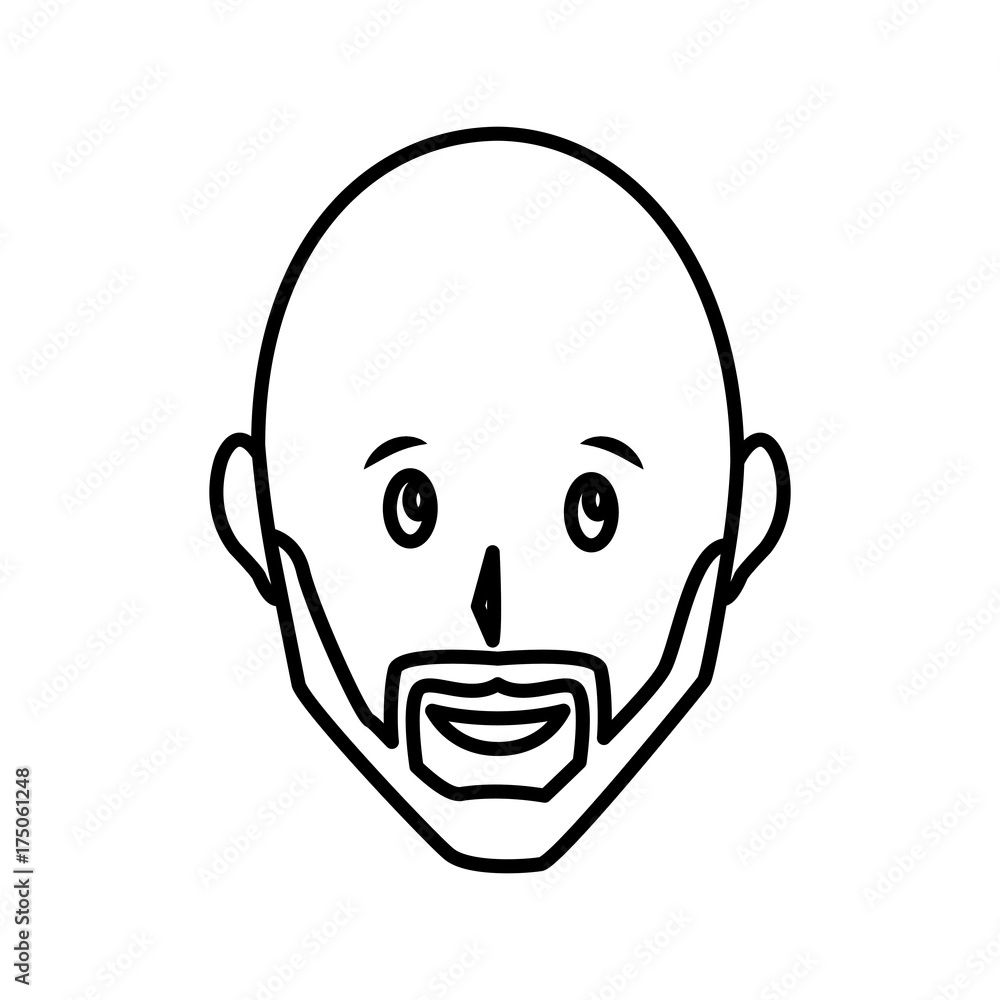 Adult man smiling icon vector illustration graphic design Adult man smiling icon vector illustration graphic design