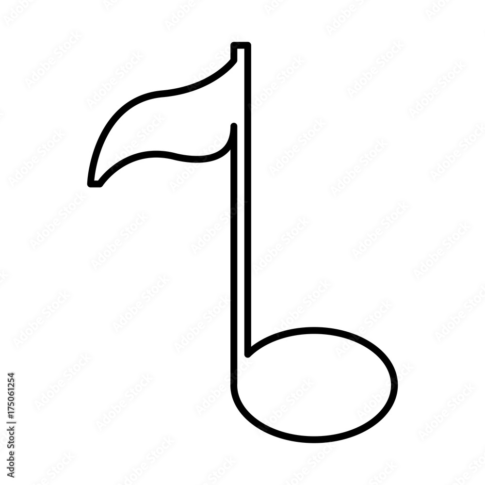 Music note symbol icon vector illustration graphic design Music note symbol icon vector illustration graphic design