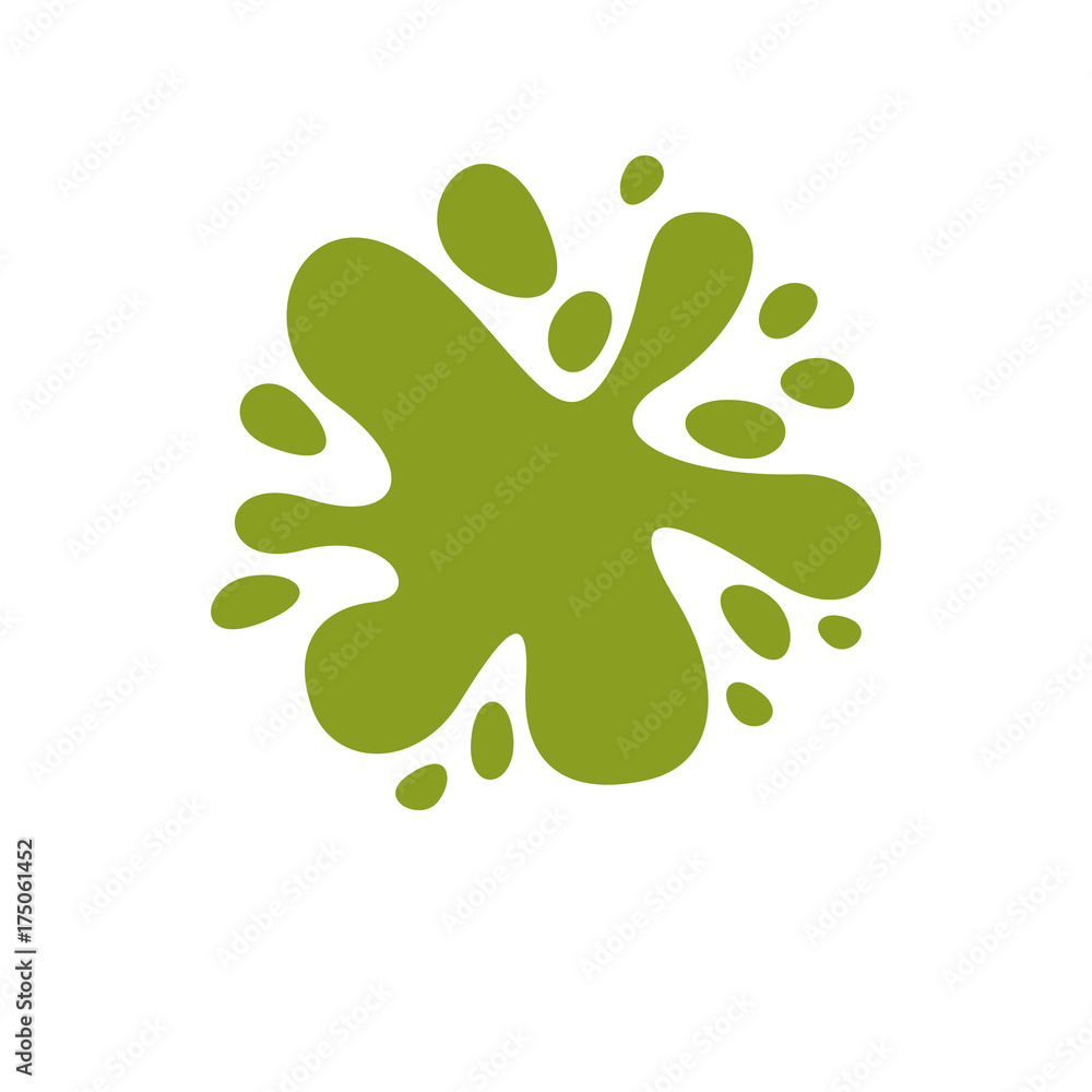 Vector abstract green bubble shape. Creative illustration, symbol isolated on white. Vector abstract green bubble shape. Creative illustration, symbol isolated on white.