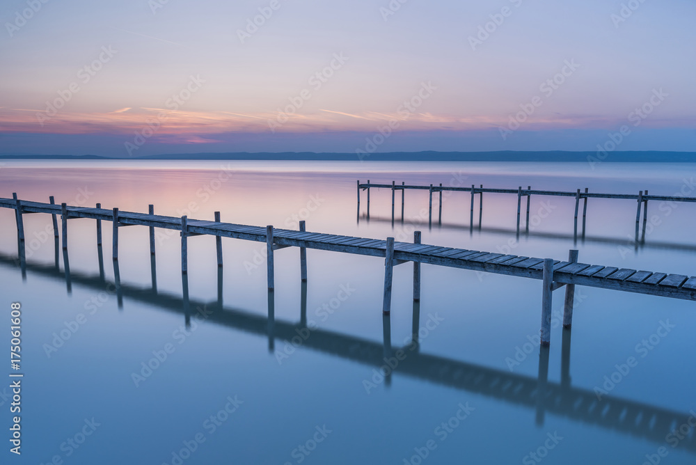 Sunset Impression on Lake Neusiedl (Burgenland, Austria) Sunset Impression on Lake Neusiedl (Burgenland, Austria)