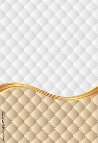 background with decorative pattern divided into two
