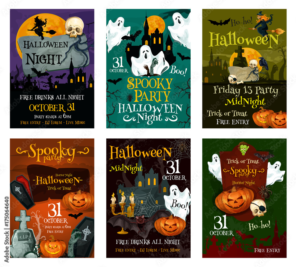 Halloween greeting card with ghost and pumpkin Halloween greeting card with ghost and pumpkin
