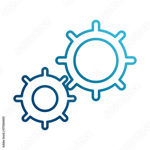 Gears machinery pieces icon vector illustration graphic design