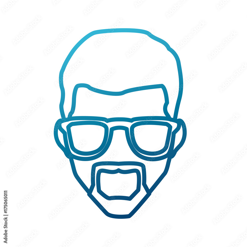 Man with glasses icon vector illustration graphic design Man with glasses icon vector illustration graphic design