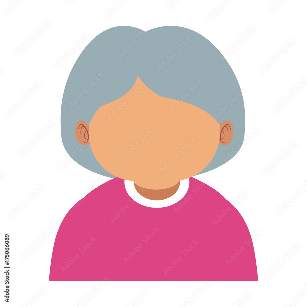 Cute grandmother cartoon icon vector illustration graphic design Cute grandmother cartoon icon vector illustration graphic design