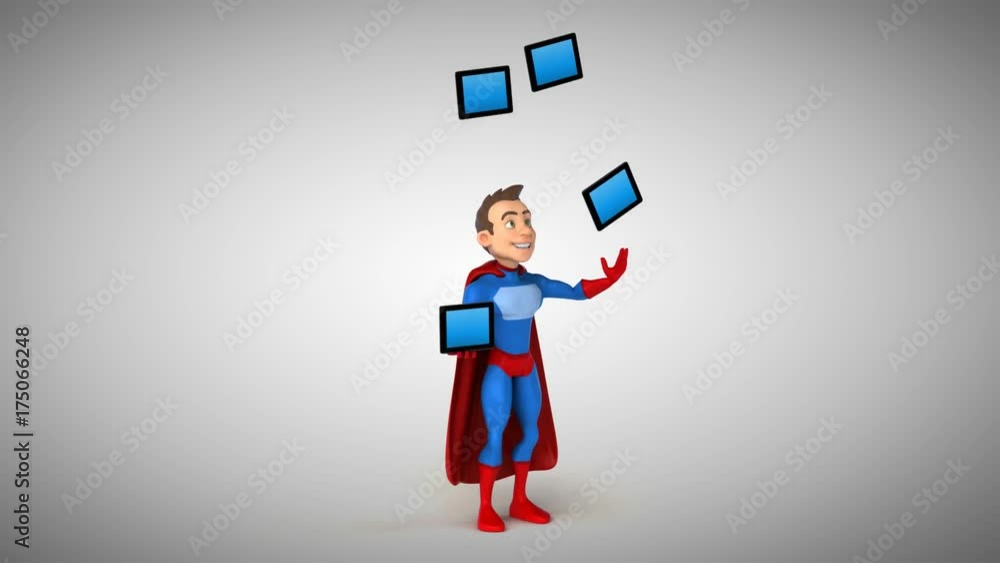 Fun superhero - 3D Animation Fun superhero - 3D Animation