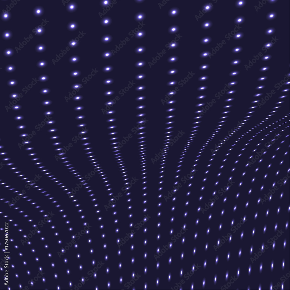Obraz premium Warped Particle Background