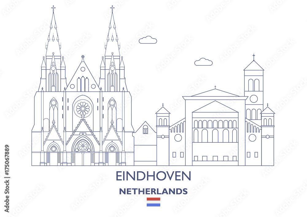 Eindhoven City Skyline, Netherlands