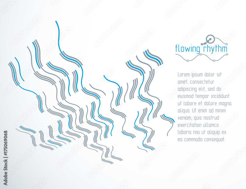 Technological vector wallpaper made with abstract lines. Modern geometric composition for use as advertising banner. Technological vector wallpaper made with abstract lines. Modern geometric composition for use as advertising banner.