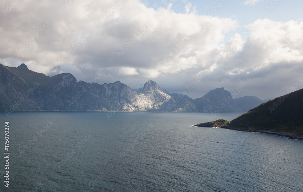 View from Knuten peak, Norway.