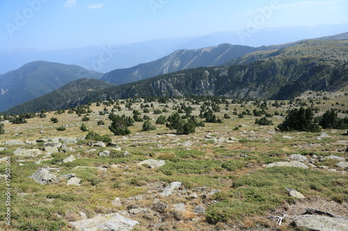 landscape in Pyrenees orientales, Conflent region of Roussillon in South of France