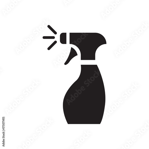 Glass cleaner vector icon