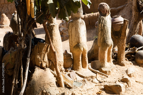 fetish in Lobi village, Burkina faso photo