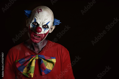 Foto scary evil clown