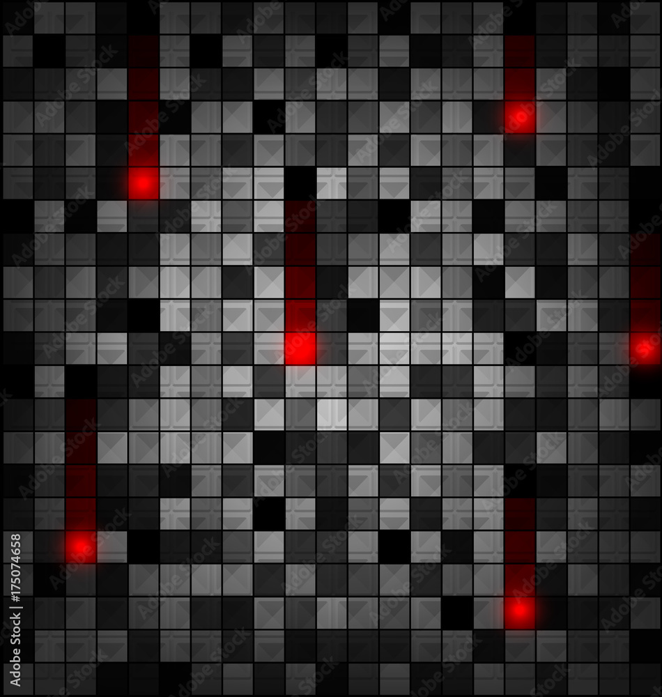 Fototapeta premium colored image of gray red blocks