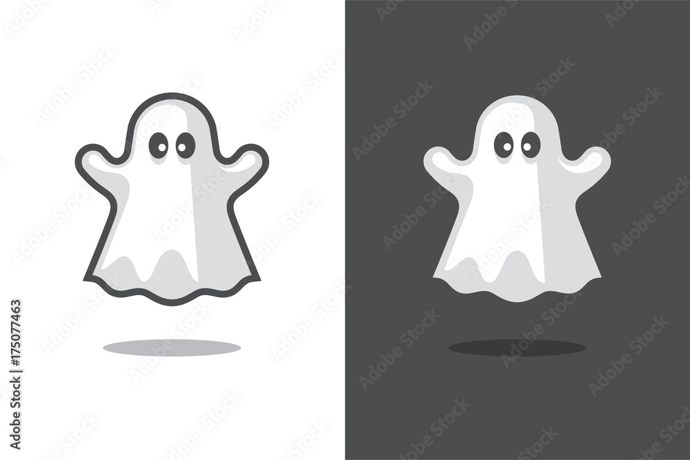 Fototapeta premium Cute ghost icon.