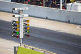 drag racing stage lamp signal at quarter mile circuit