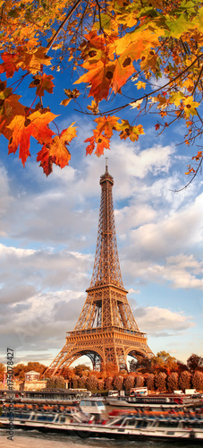 Naklejka francja drzewa panorama architektura