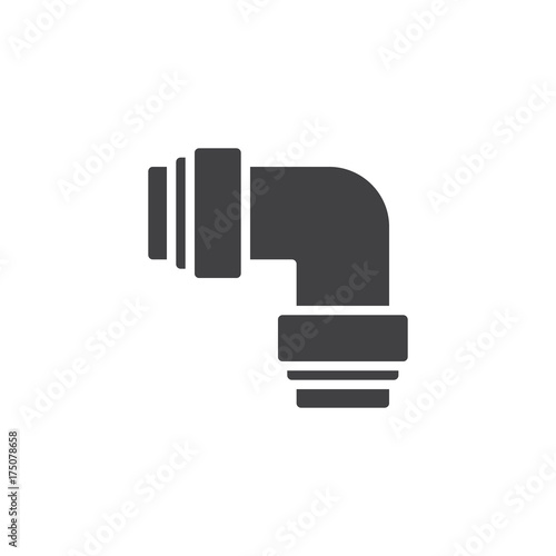 Pipes square icon vector, filled flat sign, solid pictogram isolated on white. Symbol, logo illustration.