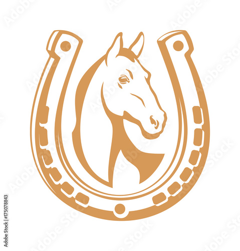 Fototapeta Naklejka Na Ścianę i Meble -  Horse light emblem