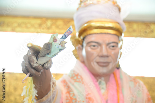 Obraz na plátně Nat bobo Gyi in Botahtaung Pagoda of Yangon, Myanmar
