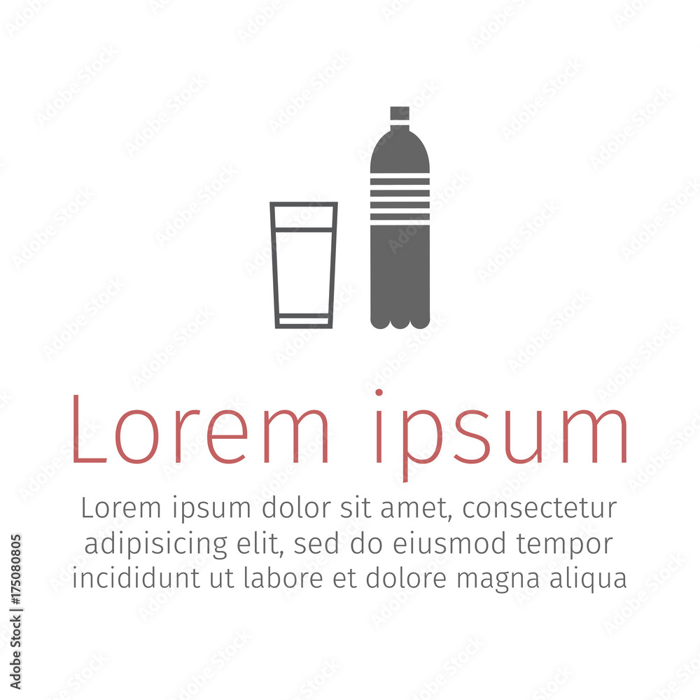 Plastic bottle icon. Plastic bottle icon.
