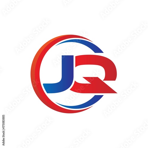 jq logo vector modern initial swoosh circle blue and red Free Download jq logo vector modern initial swoosh circle blue and red - GFXLoad