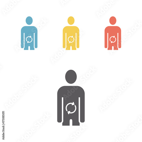 Metabolism. Flat Icon.