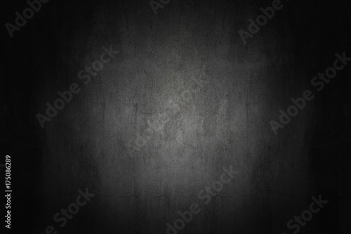 dark and gray abstract cement wall and studio room gradient background.