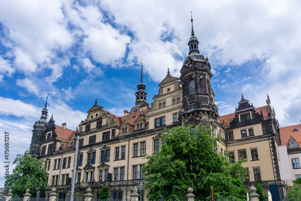 antique building view in Dresden, Germany antique building view in Dresden, Germany