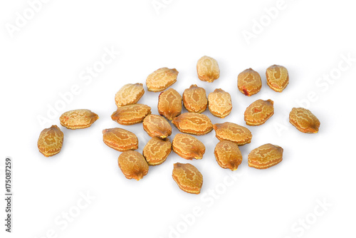 bitter melon seeds isolated on white background