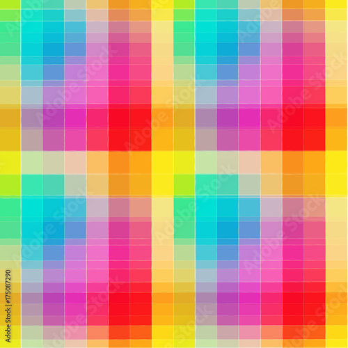 Wallpaper Mural Rainbow grid. Glitch in rainbow mode. Torontodigital.ca