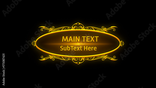 Filigree Frame Lower Third