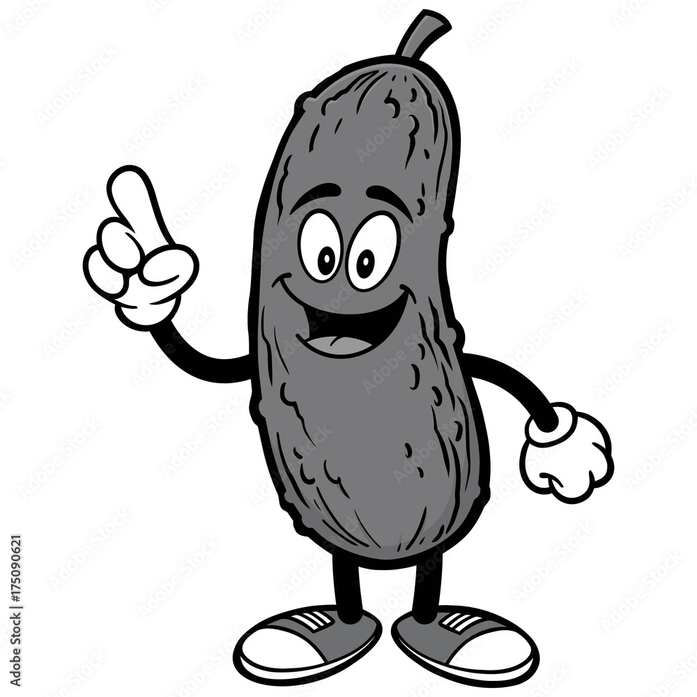 Fototapeta premium Pickle Talking Illustration