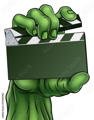 Zombie Monster Horror Film Movie Clapper Board