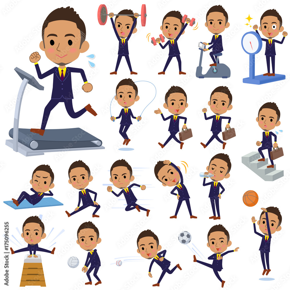 Berry Short hair businessman black_Sports & exercise Berry Short hair businessman black_Sports & exercise