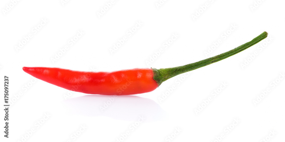 Pile of red paprika isolated on white background Pile of red paprika isolated on white background