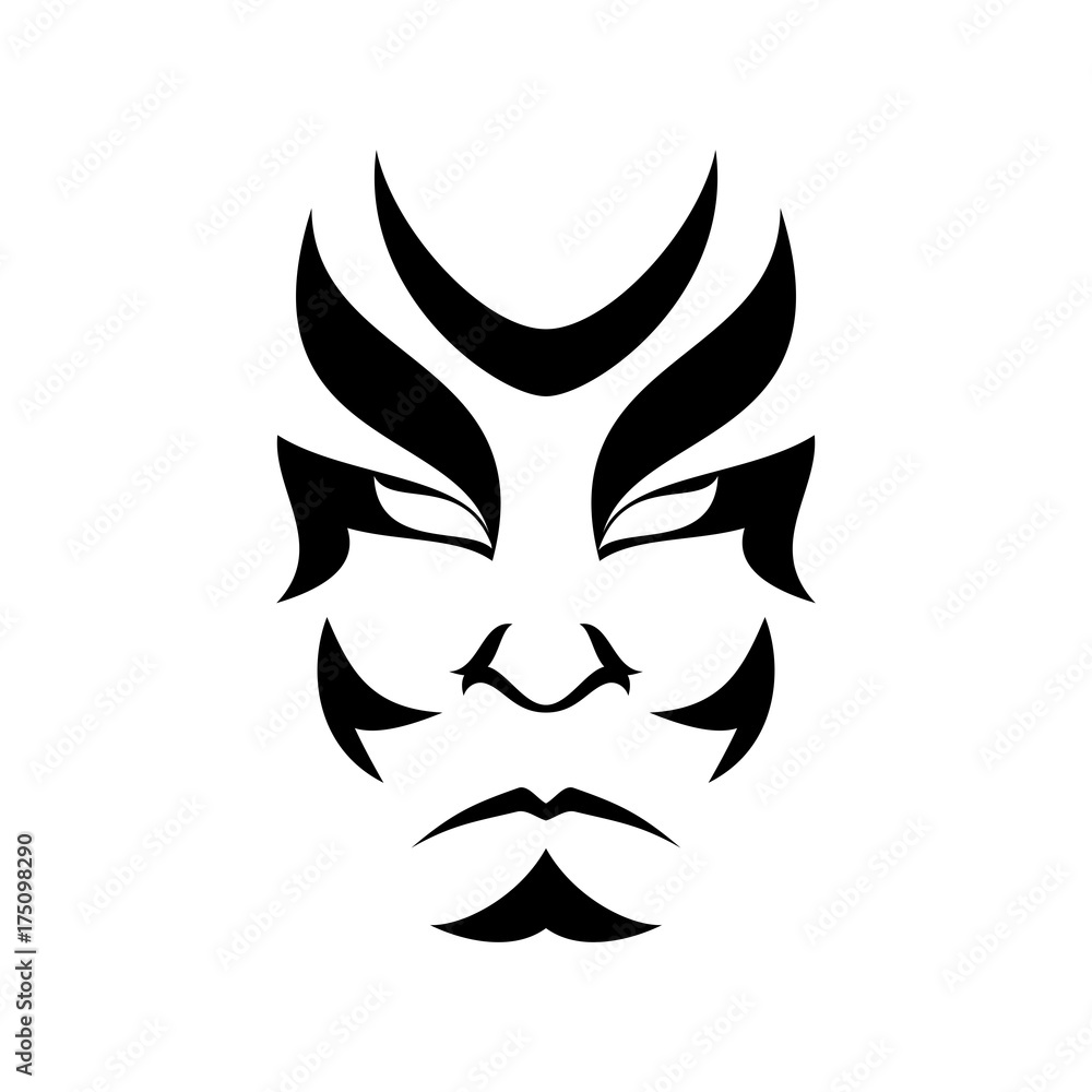Japanese drama Kabuki face