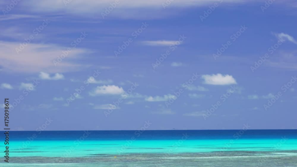 Wide, tropical ocean off coast of French Polynesia Wide, tropical ocean off coast of French Polynesia