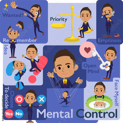 Berry Short hair businessman black_Mental & volition