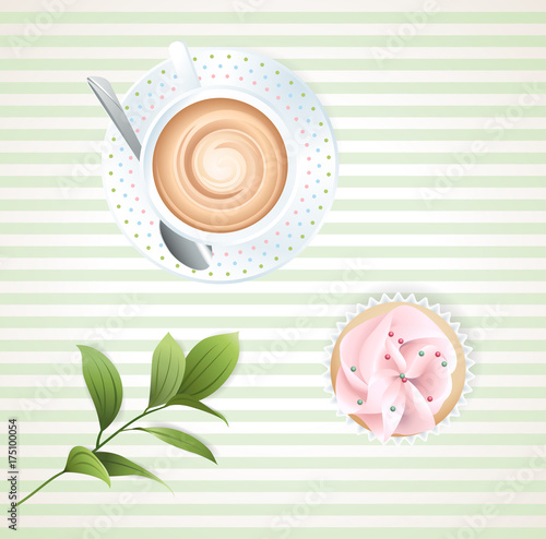 Coffee and cupcake