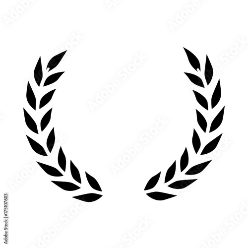wreath leafs crown icon
