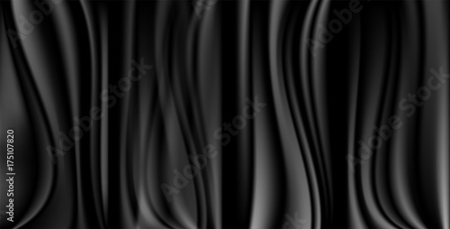 Abstract black and white satin background.